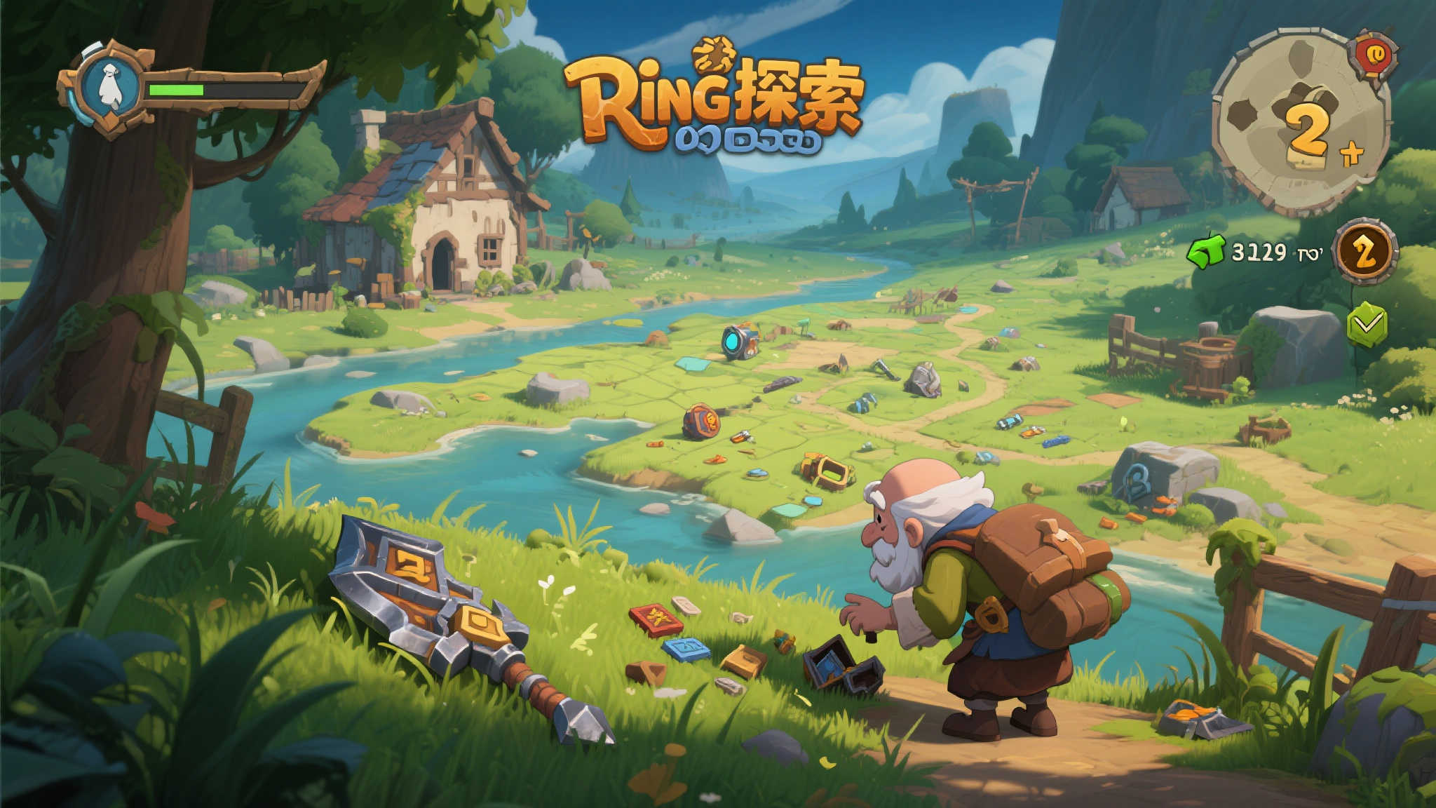 与其他RPG游戏不同，《戒指里的老爷爷》